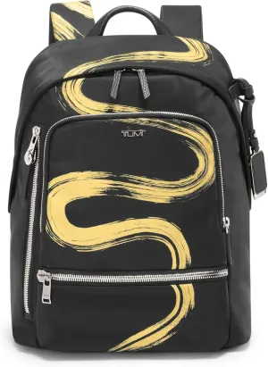 TUMI - Voyageur Halsey Backpack - Travel Backpack - For Business, Fashion, Commute - Holds Up to 14" Screens - Gold Brush Stroke