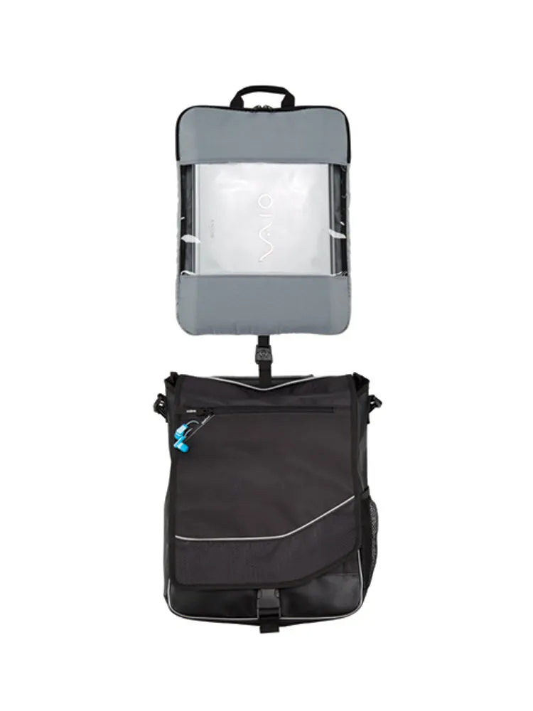 TWO-WAY COMPUTER MESSENGER BAG