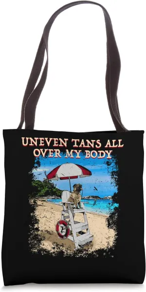 Uneven Tans Swimming Rescuer Swimmer Pool Attendant Summer Tote Bag