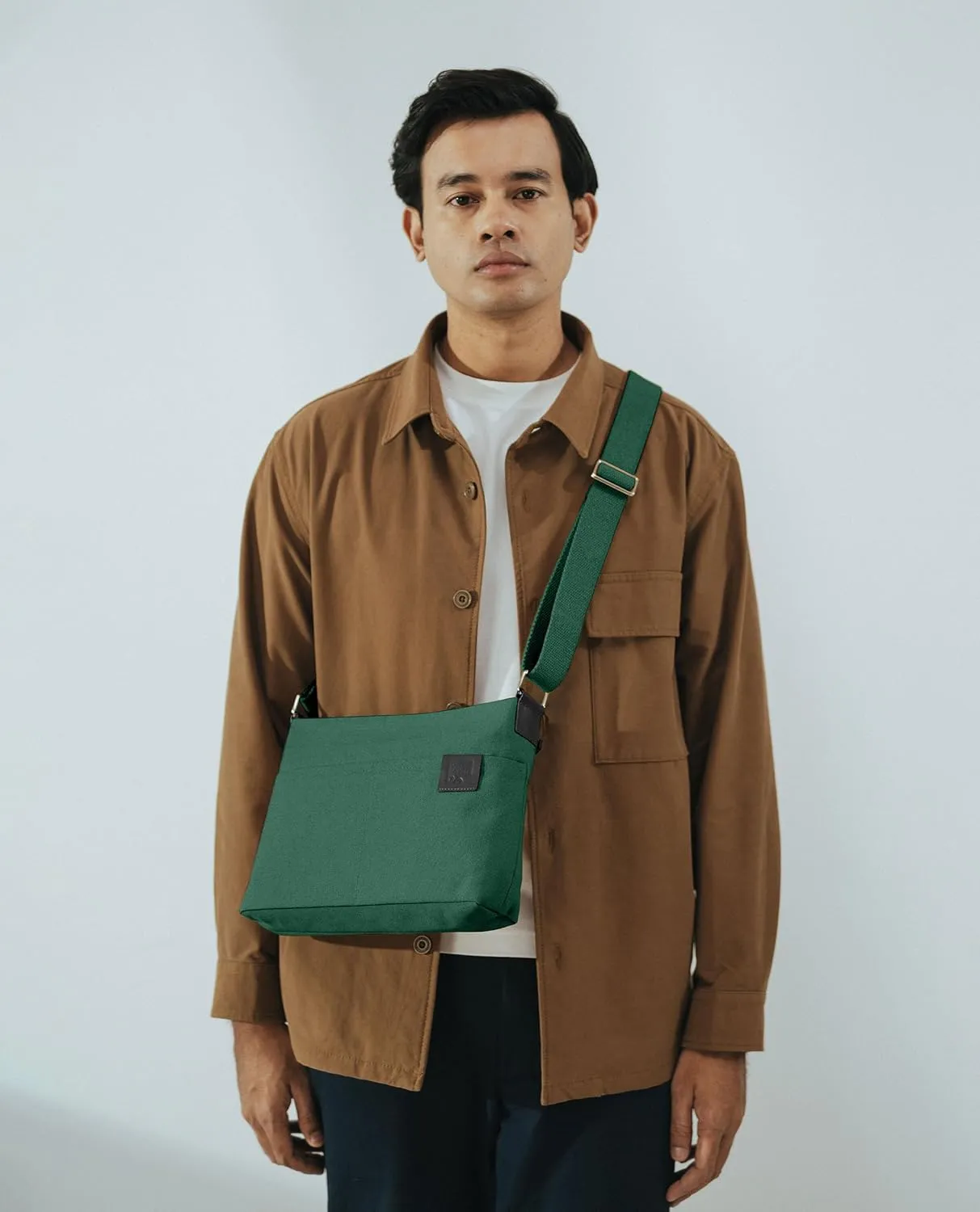 Unisex All Sunday Crossbody Messenger Bag | Trendy Cotton Handbag Purse | Shoulder Bag Organiser