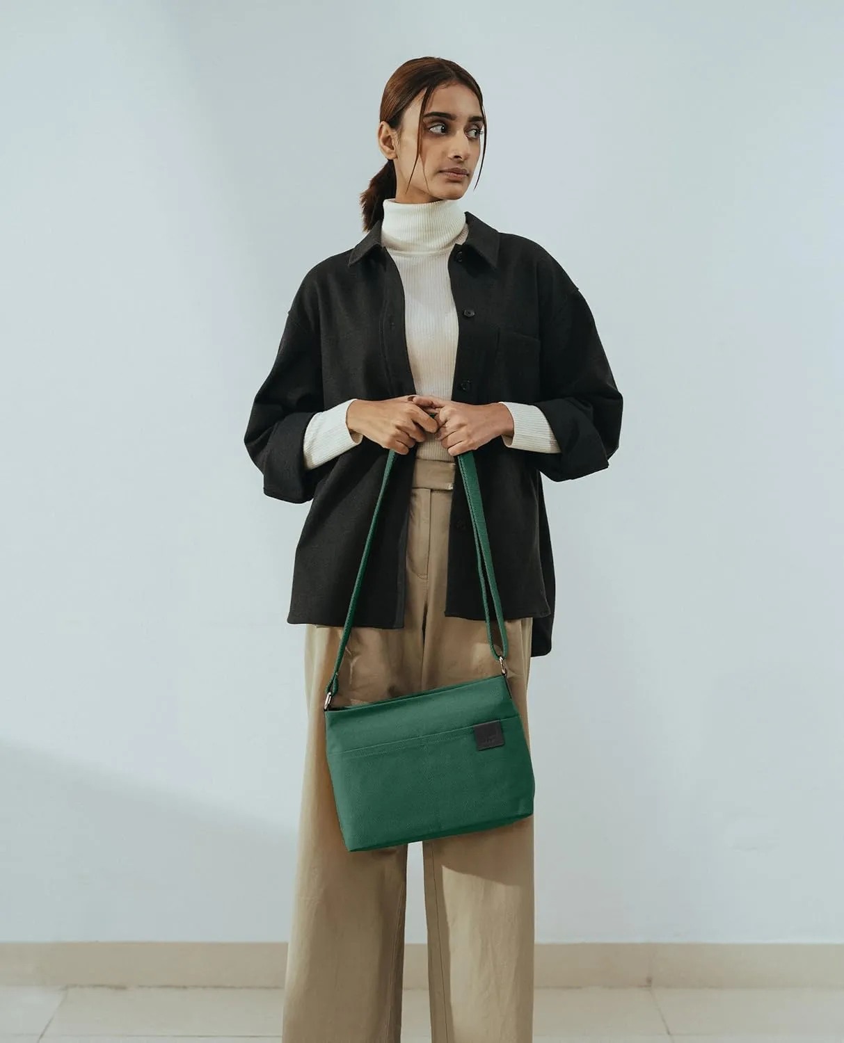 Unisex All Sunday Crossbody Messenger Bag | Trendy Cotton Handbag Purse | Shoulder Bag Organiser