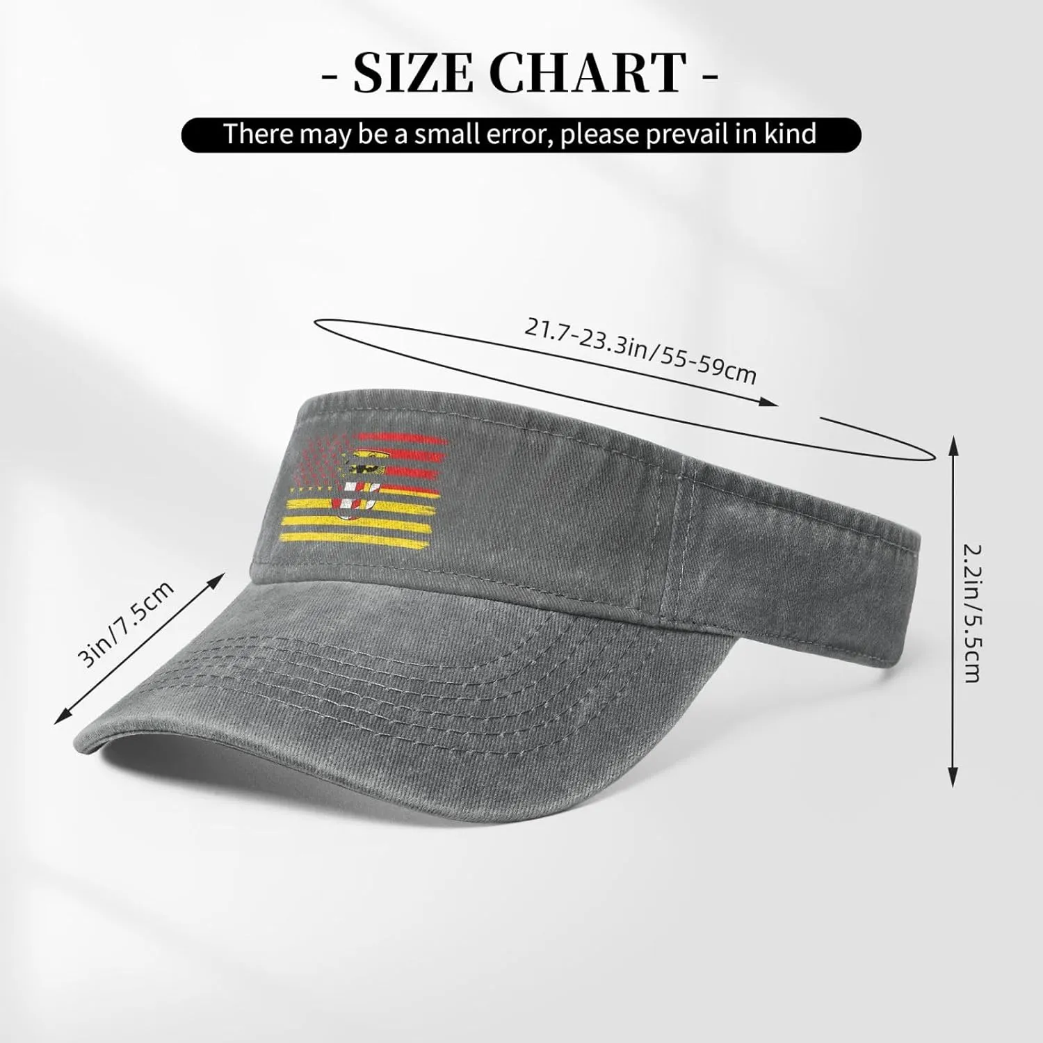 US and Flagge Schwaben Bayern Sun Visor Hats Adjustable Empty Top Baseball Cap for Women Men Cotton Sports Golf Cap