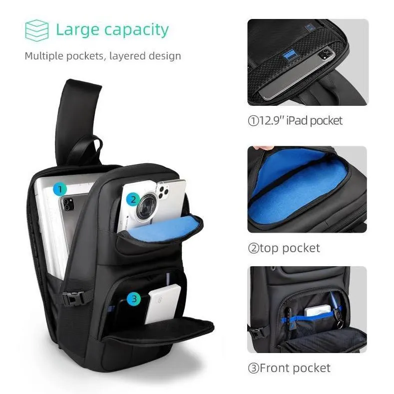 U.S. Bulk: Large Capacity Fashion Commuter Waterproof Crossbody Bag
