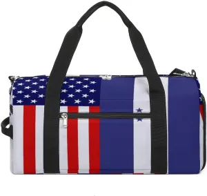 US Honduras Flag Gym Bag-Workout Organizer with Water Resistant Compartments for Gym Lovers