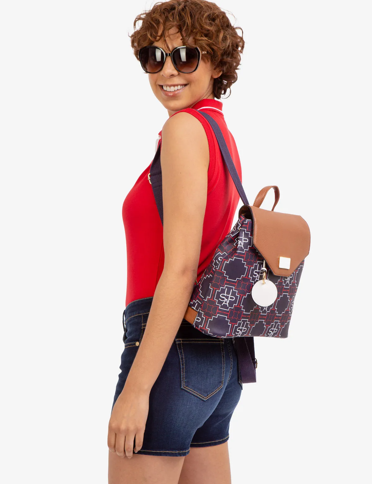 USPA GEOMETRIC PRINT BACKPACK