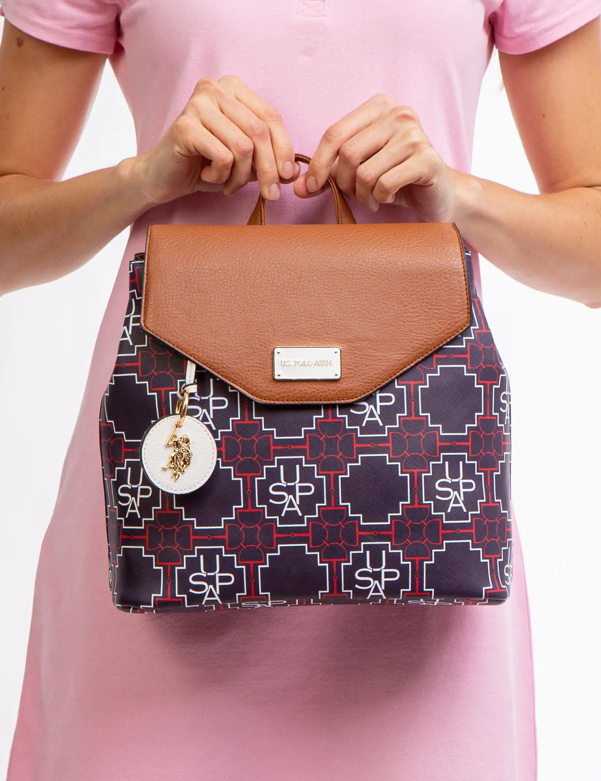 USPA GEOMETRIC PRINT BACKPACK