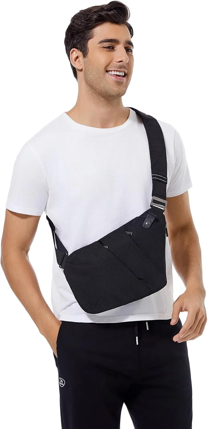 VADOO Sling Bag - Anti-theft Crossbody Shoulder Bag for Men and Women