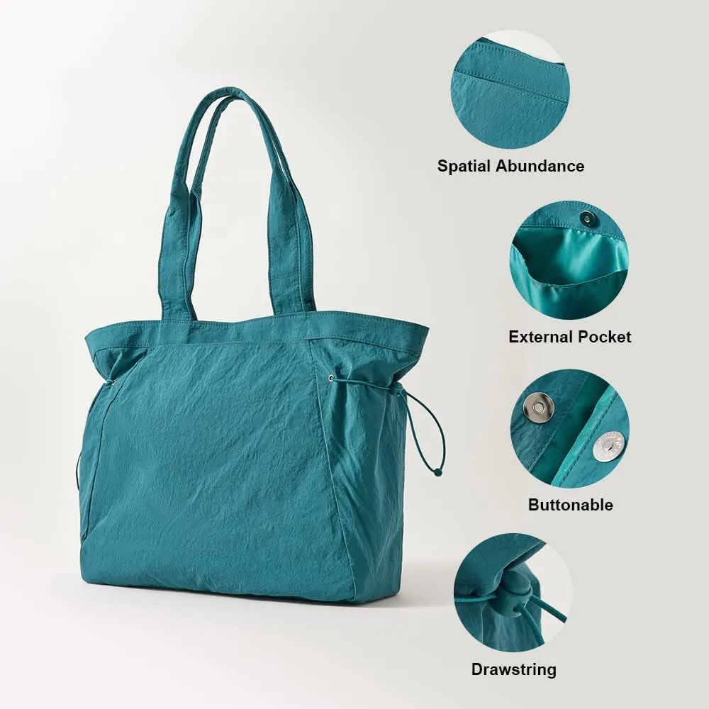 VAKAER Tote Bag for Women, 18L Side Cinch Shopper Bag, Large Hobo Bag, Lightweight Shoulder Bags for Work, Workout, Travel