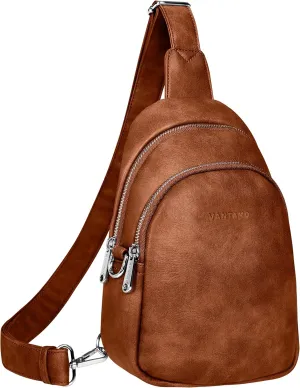 Vantamo Crossbody Sling Bags for Women, RFID & Anti-Pickpocket Clip Cross Body Bag, Adjustable Strap Travel Fanny Pack
