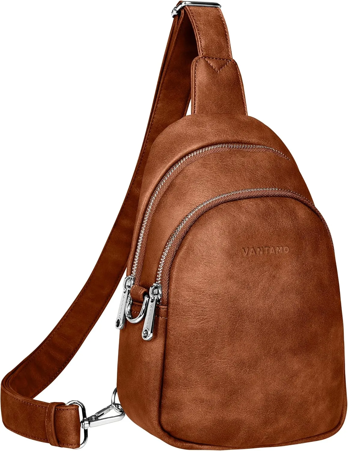 Vantamo Crossbody Sling Bags for Women, RFID & Anti-Pickpocket Clip Cross Body Bag, Adjustable Strap Travel Fanny Pack