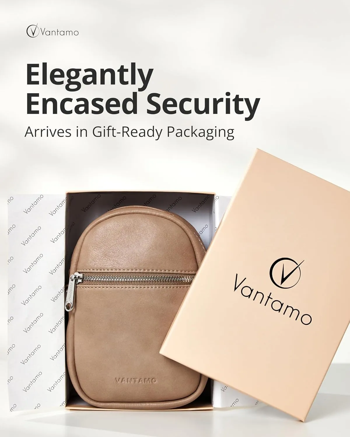 Vantamo Small Crossbody Bags for Women, Sling Bag with RFID & Anti-Pickpocket Clip, Adjustable Strap Cross Body Fanny Packs