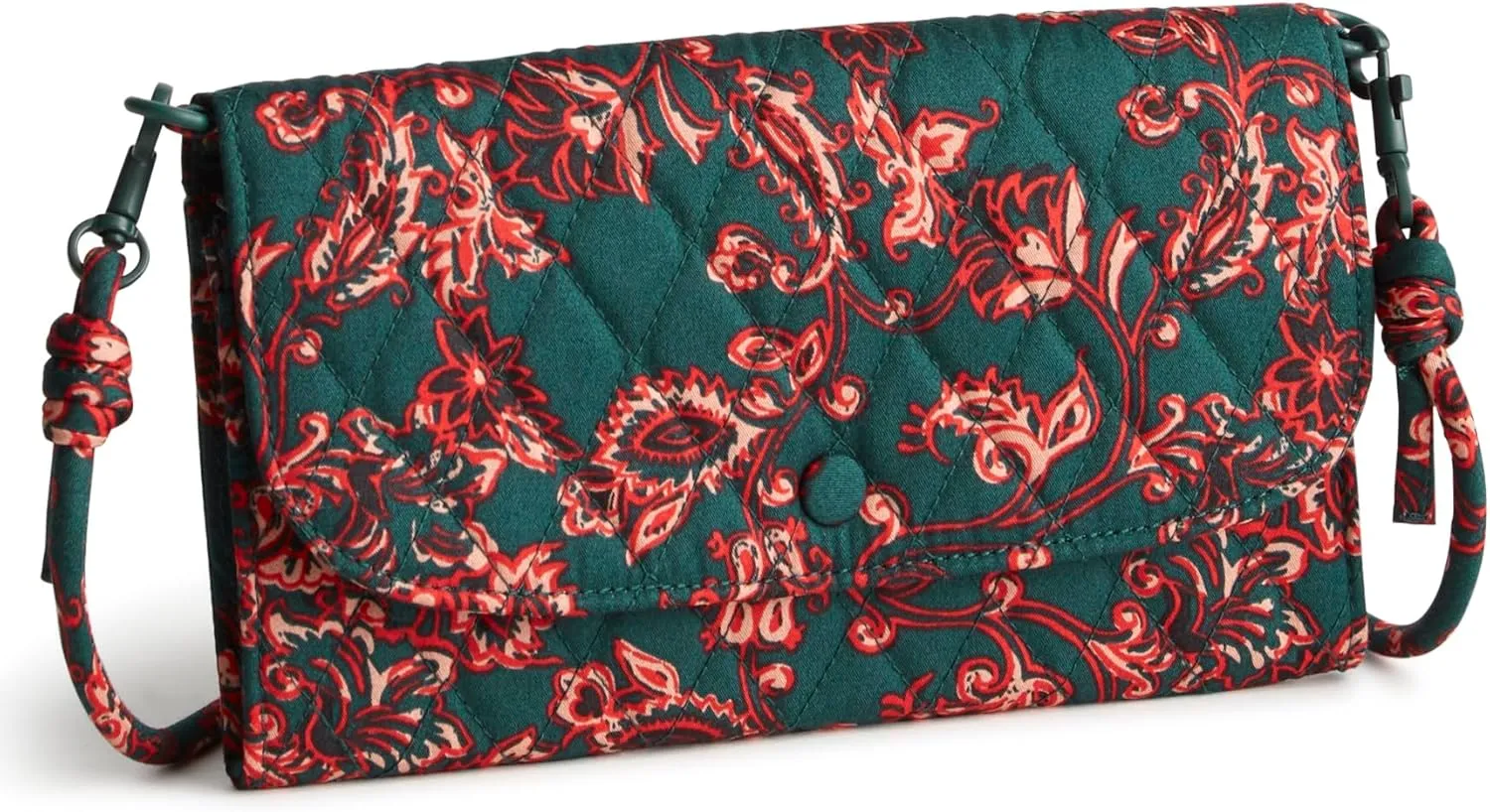 Vera Bradley Premium Cotton Wildwood Wallet Crossbody
