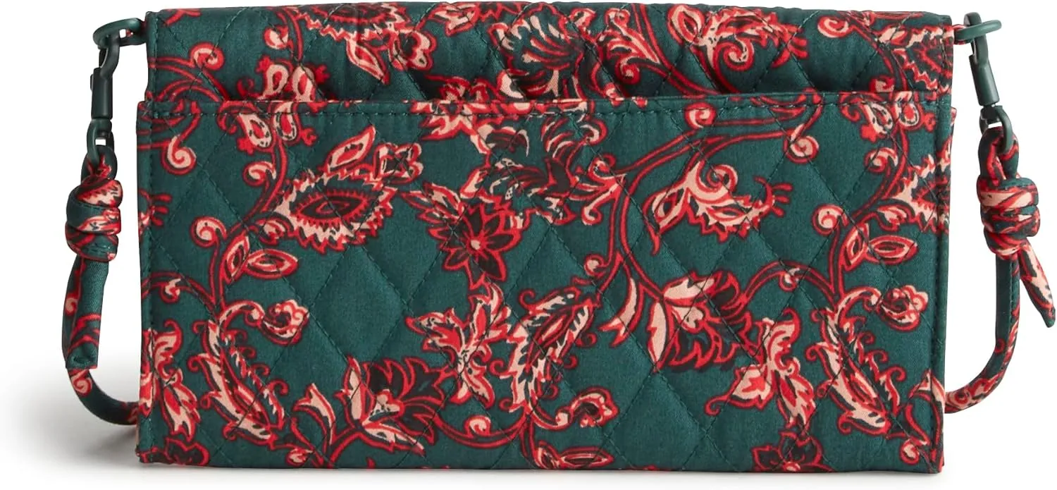 Vera Bradley Premium Cotton Wildwood Wallet Crossbody
