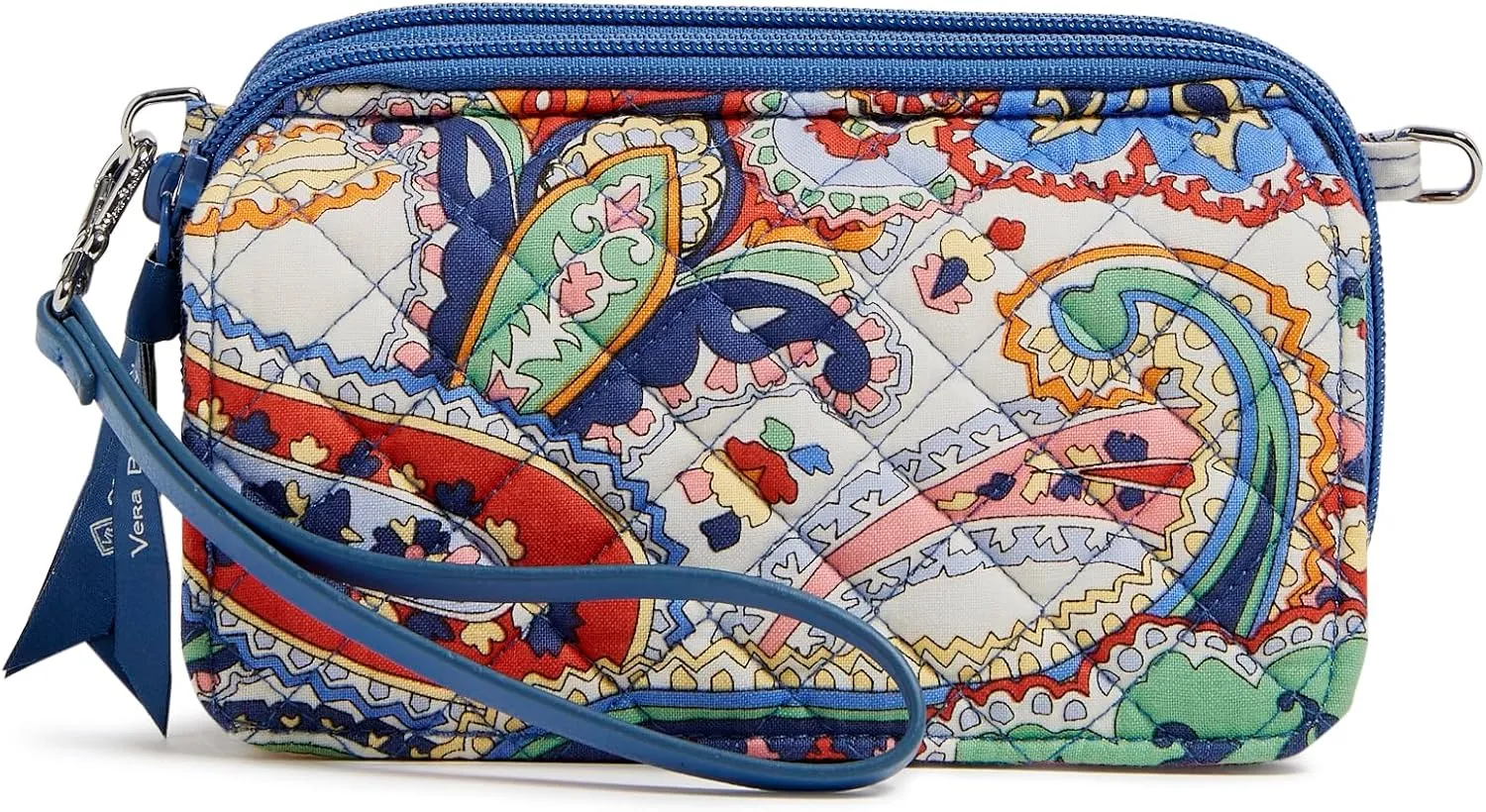 Vera Bradley Women's Cotton All in One Crossbody Purse with RFID Protection