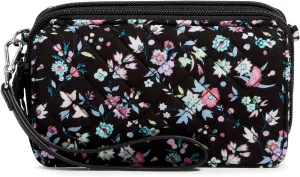 Vera Bradley Women's Cotton All in One Crossbody Purse with RFID Protection