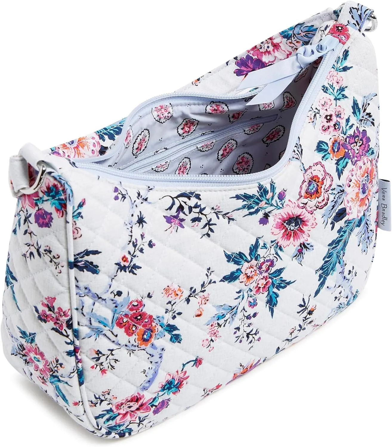 Vera Bradley Women's Cotton Frannie Crescent Crossbody Purse