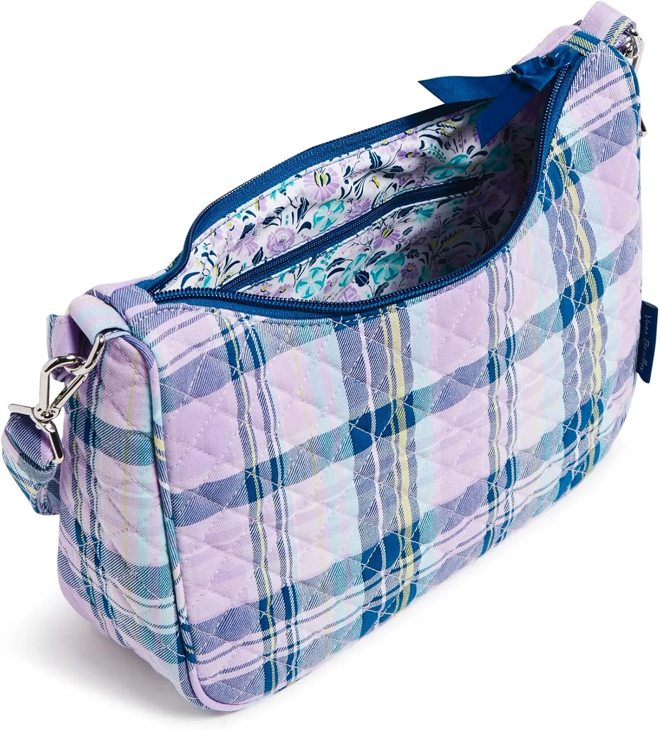 Vera Bradley Women's Cotton Frannie Crescent Crossbody Purse