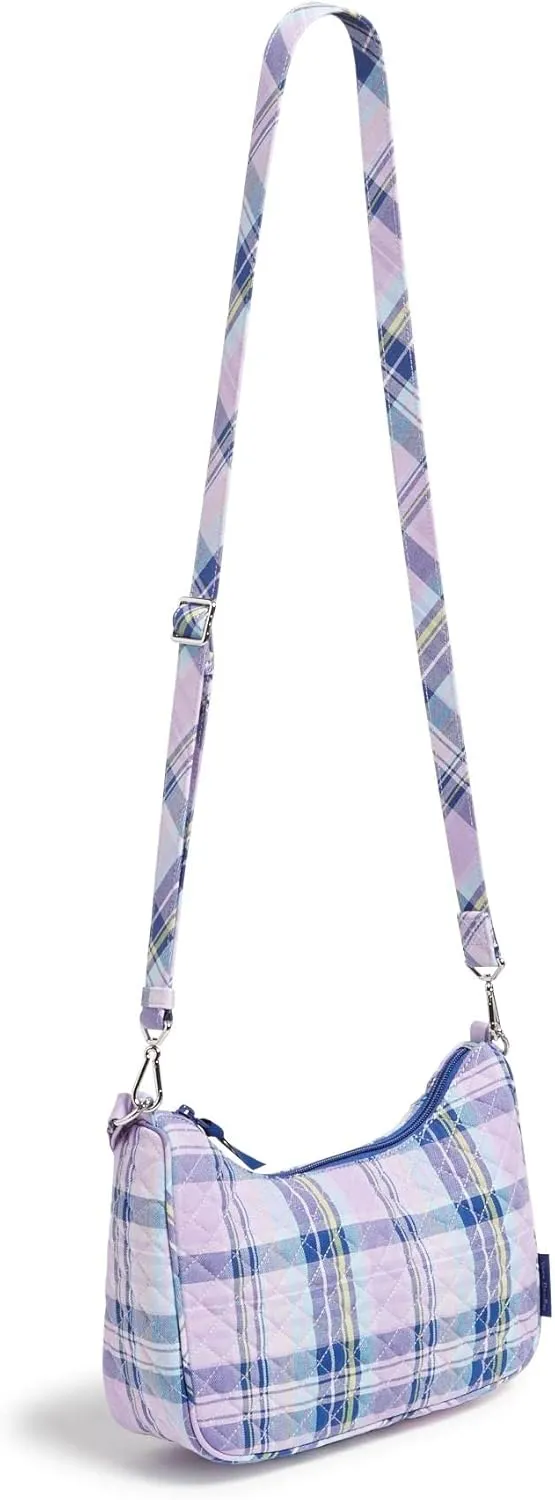 Vera Bradley Women's Cotton Frannie Crescent Crossbody Purse