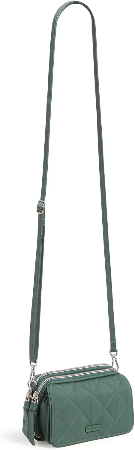 Vera Bradley Women's Performance Twill All in One Crossbody Purse with RFID Protection