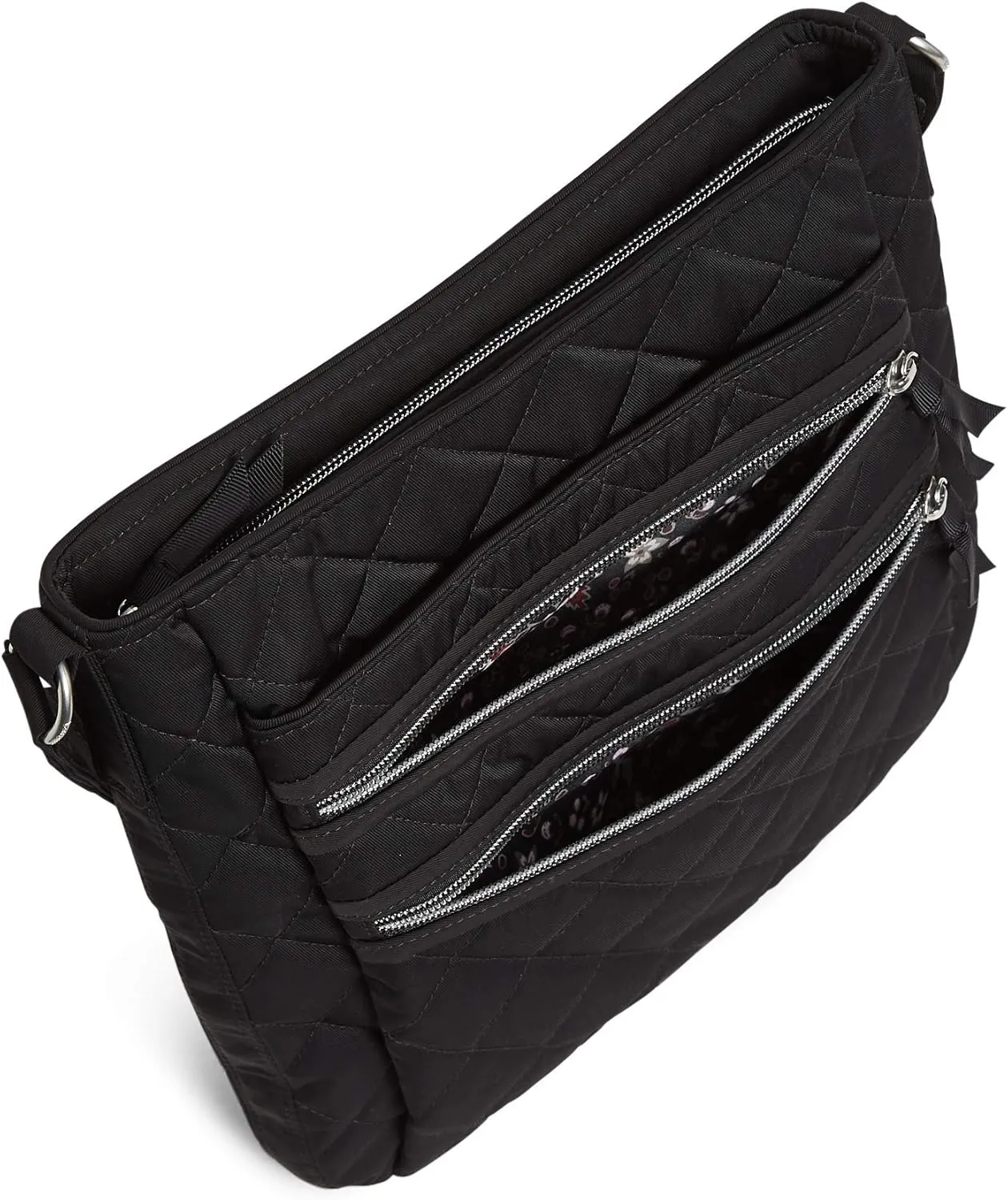 Vera Bradley Women's Performance Twill Triple Zip Hipster Crossbody Purse