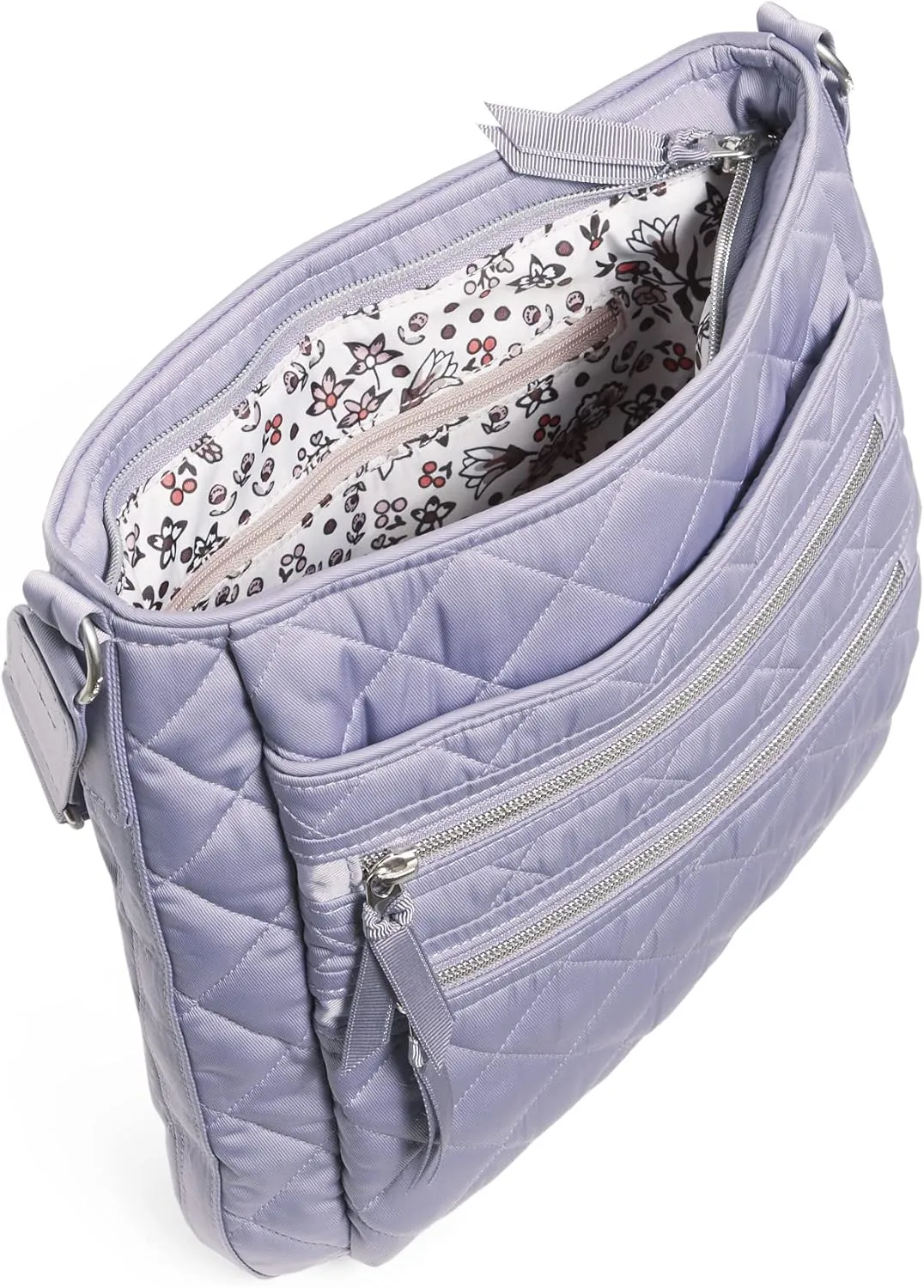 Vera Bradley Women's Performance Twill Triple Zip Hipster Crossbody Purse