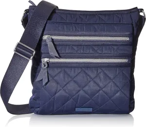 Vera Bradley Women's Performance Twill Triple Zip Hipster Crossbody Purse