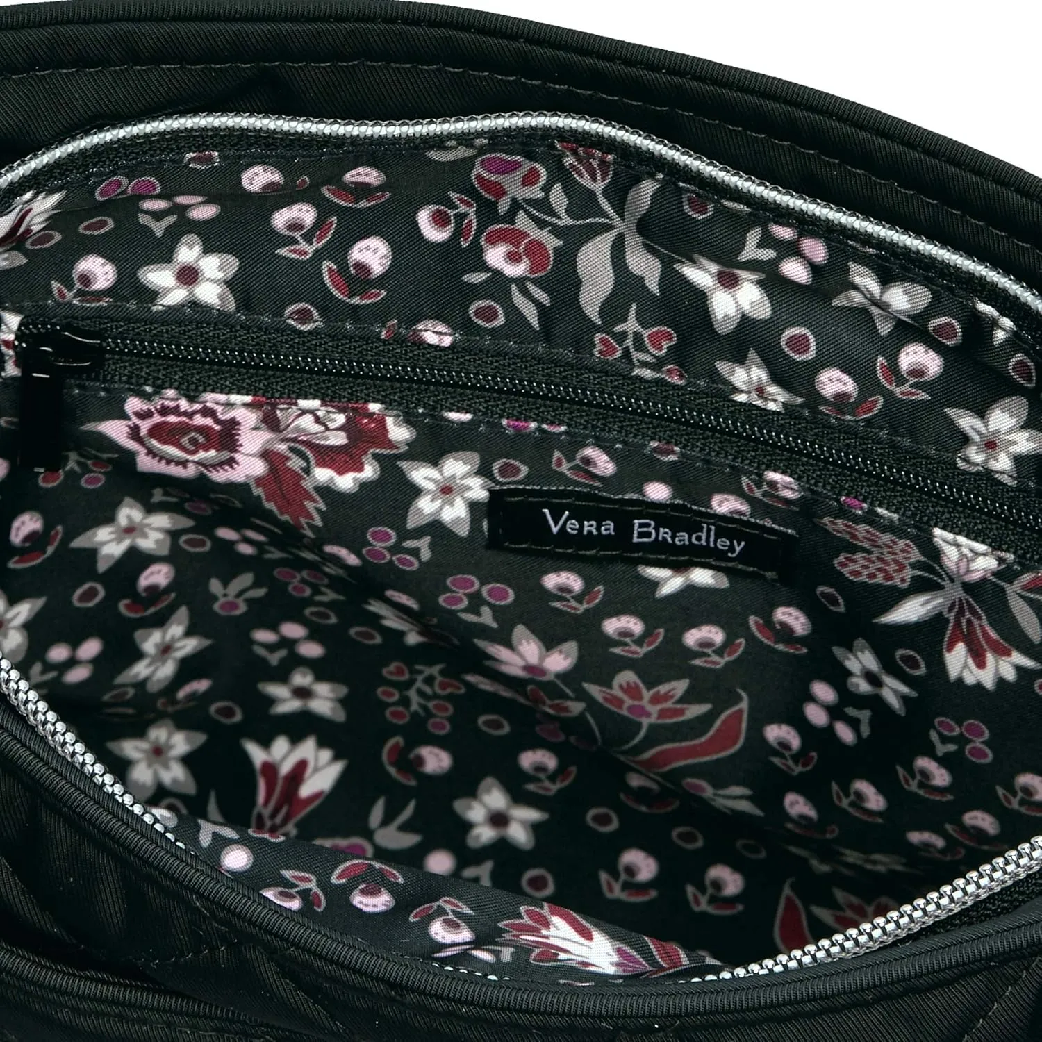 Vera Bradley Women's Performance Twill Triple Zip Hipster Crossbody Purse