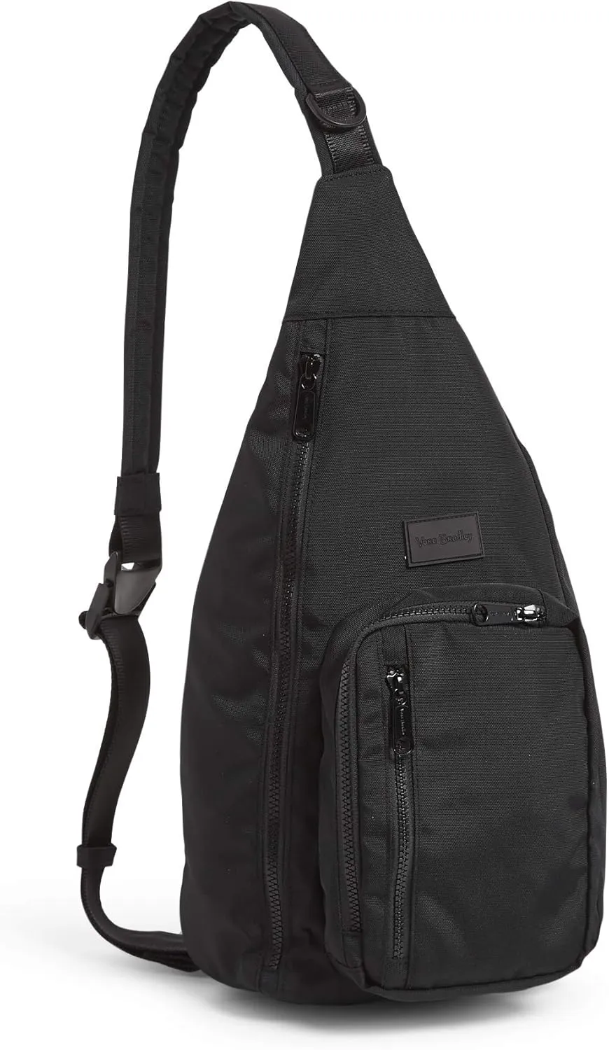 Vera Bradley Women's Recycled Lighten Up Reactive Sling Backpack, Black, One Size
