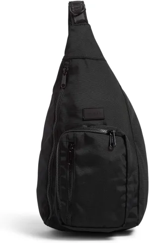 Vera Bradley Women's Recycled Lighten Up Reactive Sling Backpack, Black, One Size