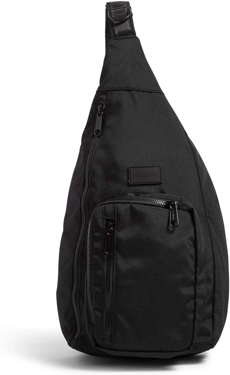 Vera Bradley Women's Recycled Lighten Up Reactive Sling Backpack, Black, One Size