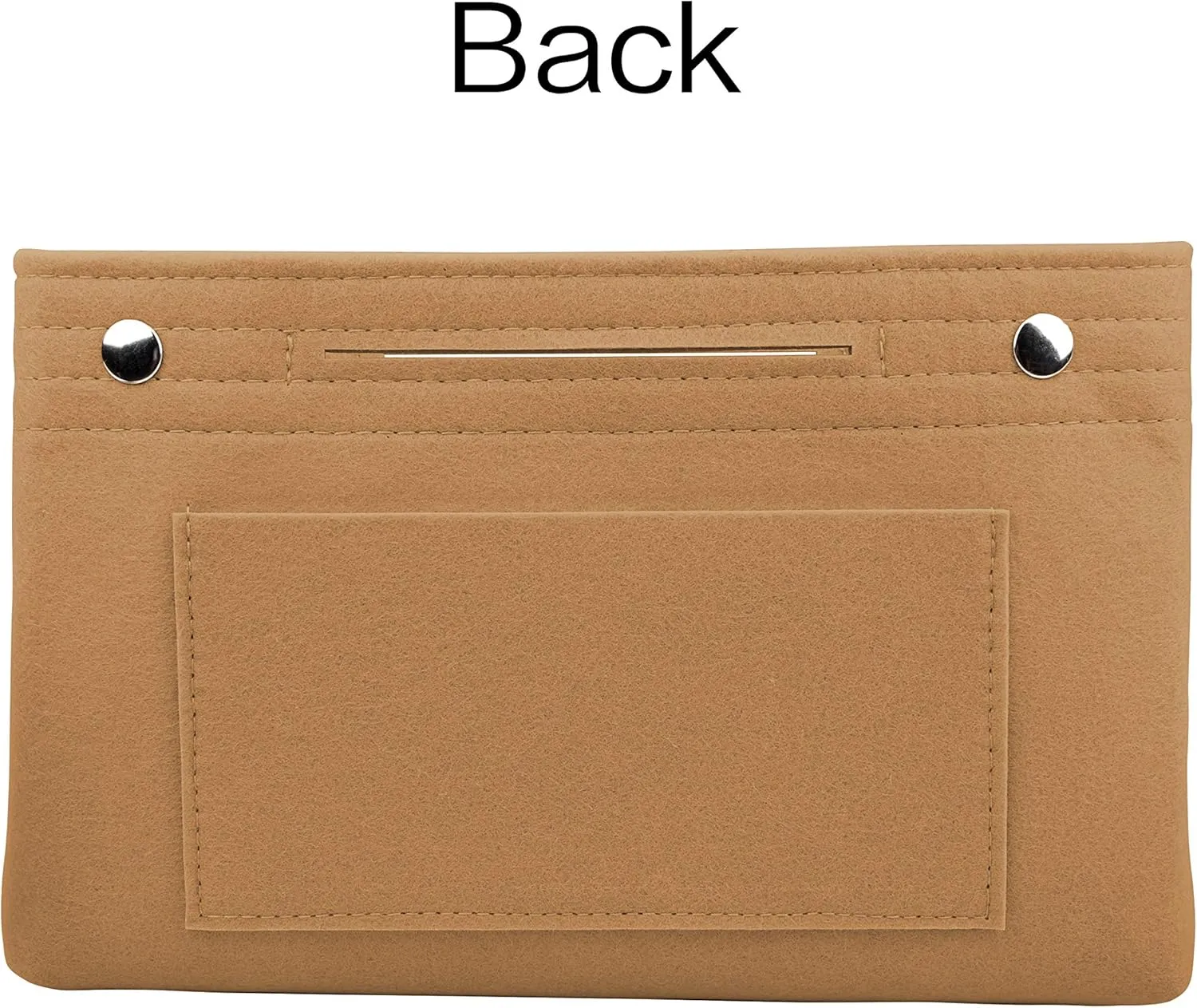 Vercord Felt Purse Tote Organizer Insert Divider Inside Handbag for Women Medium Brown