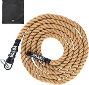 VEVOR Gym Climbing Rope, 1.5" Diameter Mutiple Length Gym Fitness Training Rope, Adult Training Rope, DIY Decorations for Home & Pets
