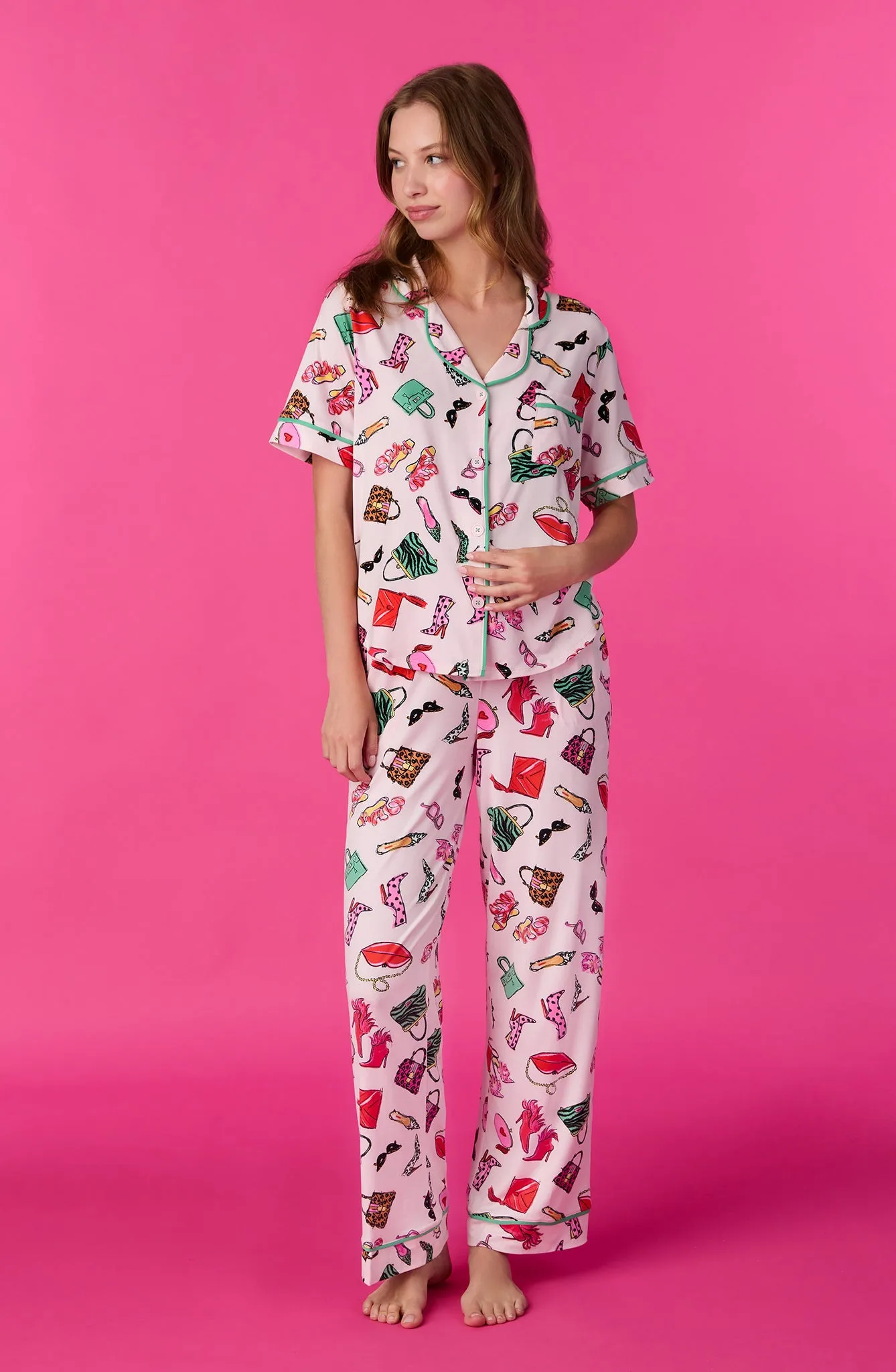 Vienna Knit Pj Set In Shopping Spree