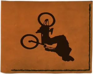VietsWay Men's Bmx And Mtb Rider -7 Handmade Genuine Leather Trifold Wallet MHLT_05