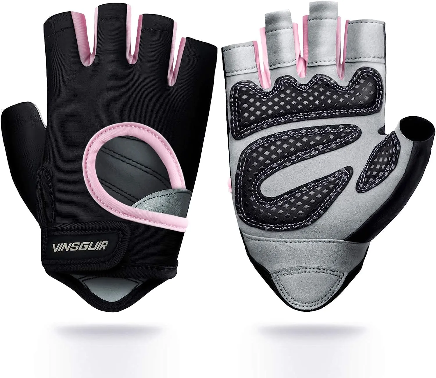 VINSGUIR Workout Gloves for Men and Women, Weight Lifting Gloves with Excellent Grip, Lightweight Gym Gloves for Weightlifting, Cycling, Exercise, Crosstraining, Pull ups, Fitness, Climbing and Rowing