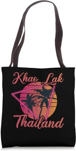 Vintage Thailand Vacation Travel Asia Thai Khao Lak Tote Bag
