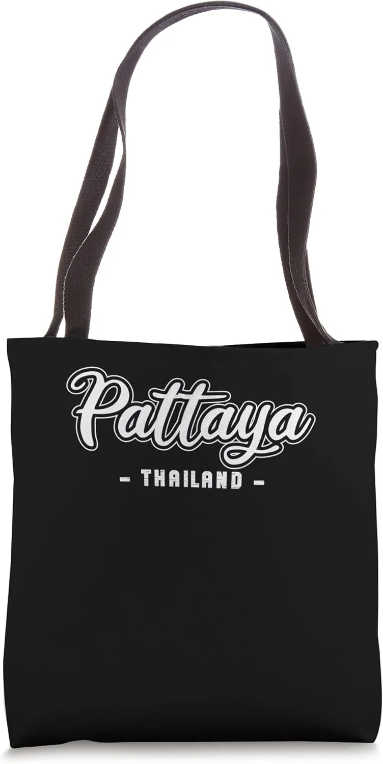 Vintage Thailand Vacation Travel Asia Thai Pattaya Tote Bag