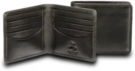 Visconti HT8 Soft Thin Leather Business/Credit Card Holder Wallet (Black)