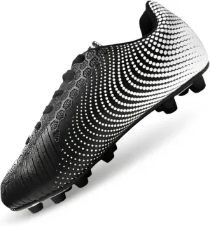 Vizari Stealth Firm Ground Soccer Cleats - Lightweight, Durable & Comfortable Youth Soccer Cleats with Excellent Traction - Boys Soccer Shoes with Padded Heel & Anti-Stretch Lining