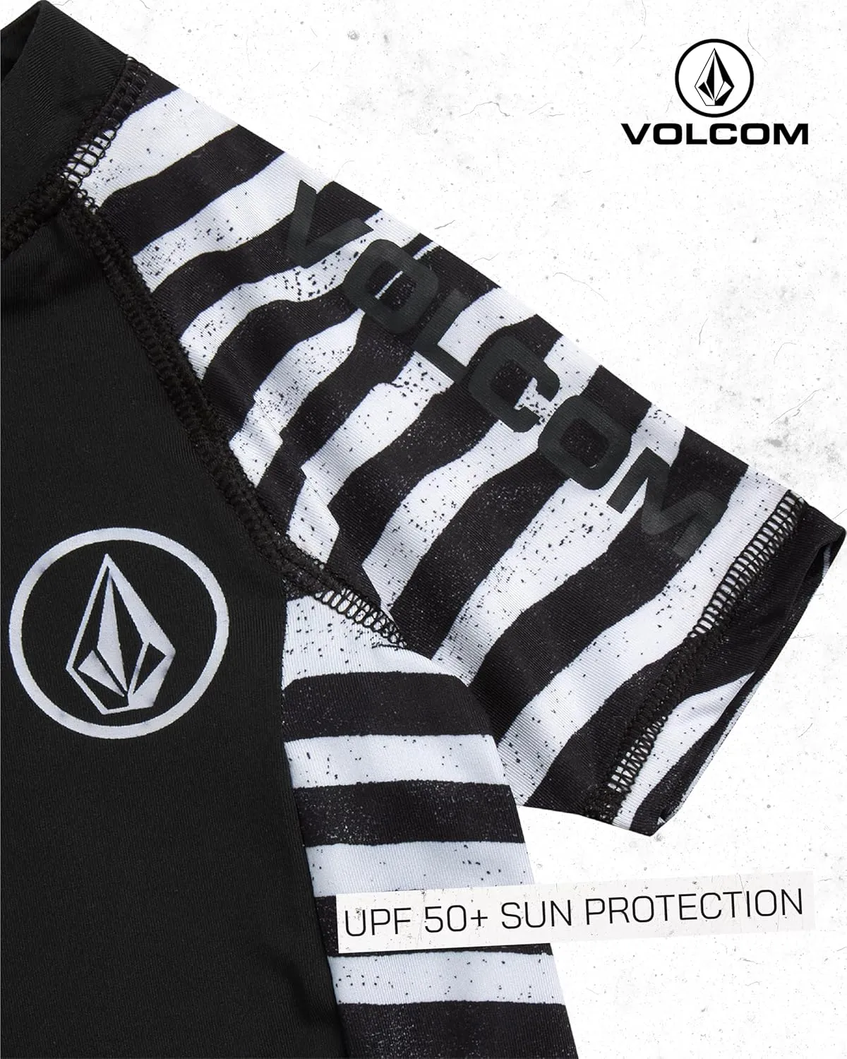 Volcom Baby Boys Rashguard Wetsuit - UPF 50  One Piece Short Sleeve Sunsuit Bathing Suit - Sun Protection Swimwear (12M-4T)