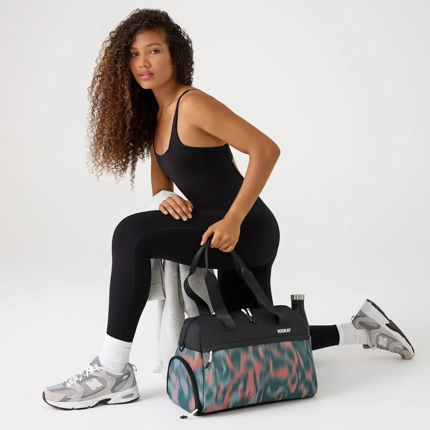 Vooray 25L Trainer Duffel Bag – Lightweight Travel Duffel for Women and Men with Shoe Pocket, Workout Bag, Weekender for Overnight, Football, Traveling, or Hospital Use