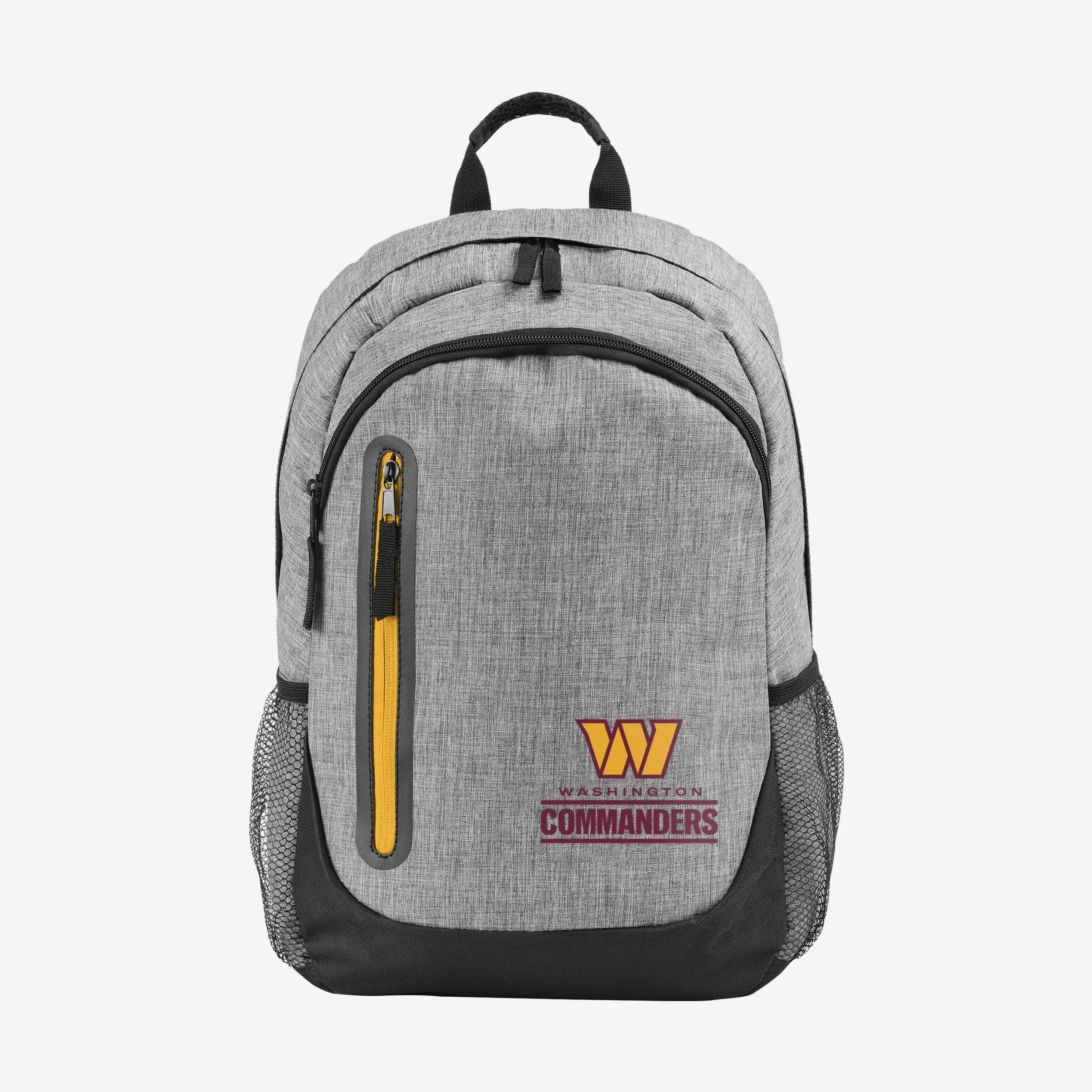 Washington Commanders Heather Grey Bold Color Backpack