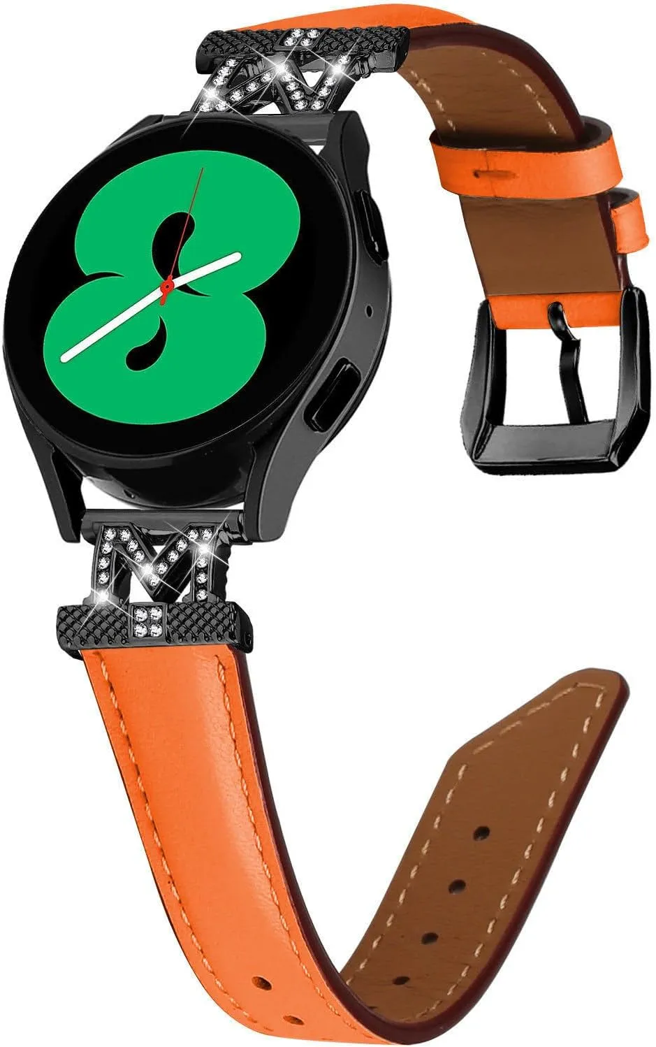 Watchband Compatible With Galaxy Watch 3 41mm Bands,Adjustable Genuine Leather Wrist Strap with Metal Buckle for Galaxy Watch 42mm/Active/Active2/Gear S2