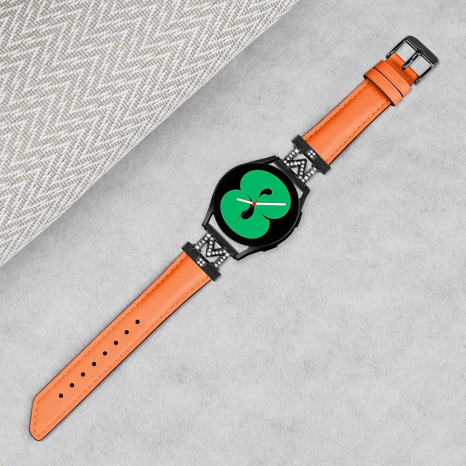 Watchband Compatible With Galaxy Watch 3 41mm Bands,Adjustable Genuine Leather Wrist Strap with Metal Buckle for Galaxy Watch 42mm/Active/Active2/Gear S2