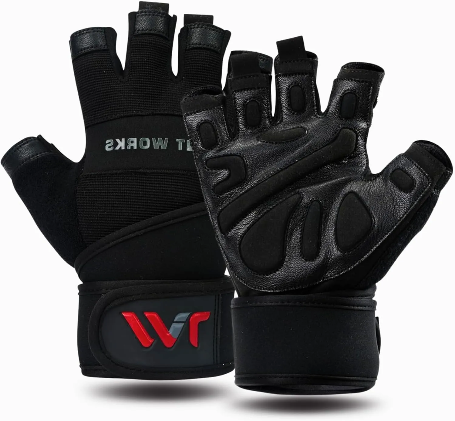 Weight Lifting Gloves with Wrist Wrap Support – Full Protection, Anti-Slip Grip, Padded Gym Gloves for Men Women – Ideal for Weightlifting, Cross Training, Pull-Ups, Fitness