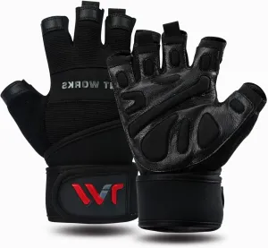 Weight Lifting Gloves with Wrist Wrap Support – Full Protection, Anti-Slip Grip, Padded Gym Gloves for Men Women – Ideal for Weightlifting, Cross Training, Pull-Ups, Fitness