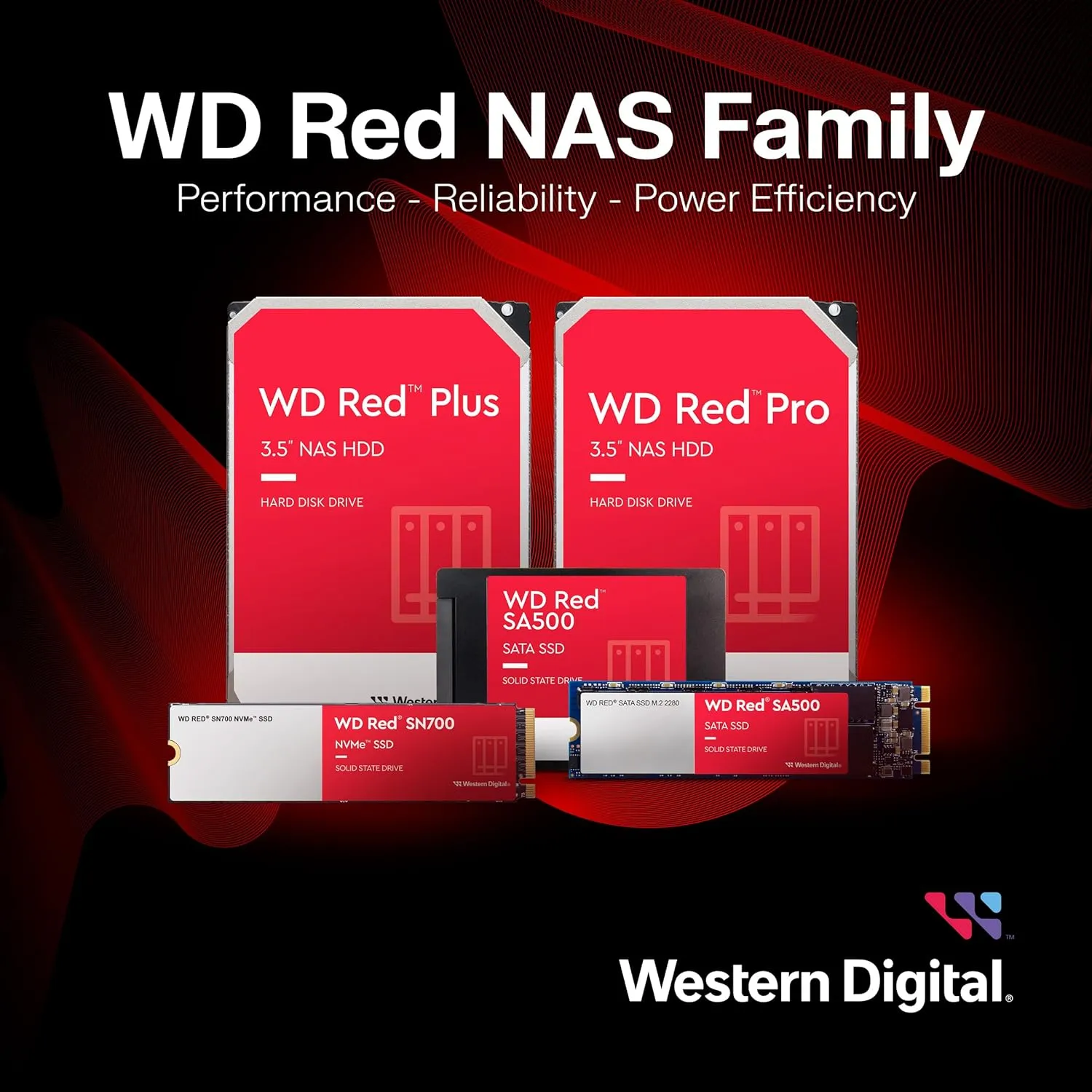 Western Digital 8TB WD Red Plus NAS Internal Hard Drive HDD - 5640 RPM, SATA 6 Gb/s, CMR, 128 MB Cache, 3.5" - WD80EFZZ