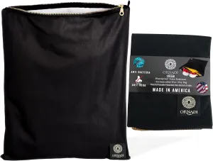Wet Gym Clothes Bag Waterproof Antimicrobial Sack Inhibits Bacteria & Odor from Dirty Laundry, Swimsuits, Sweaty Shoes for Smell Proof Travel 14 X 17.5" Made in USA by Ornadi