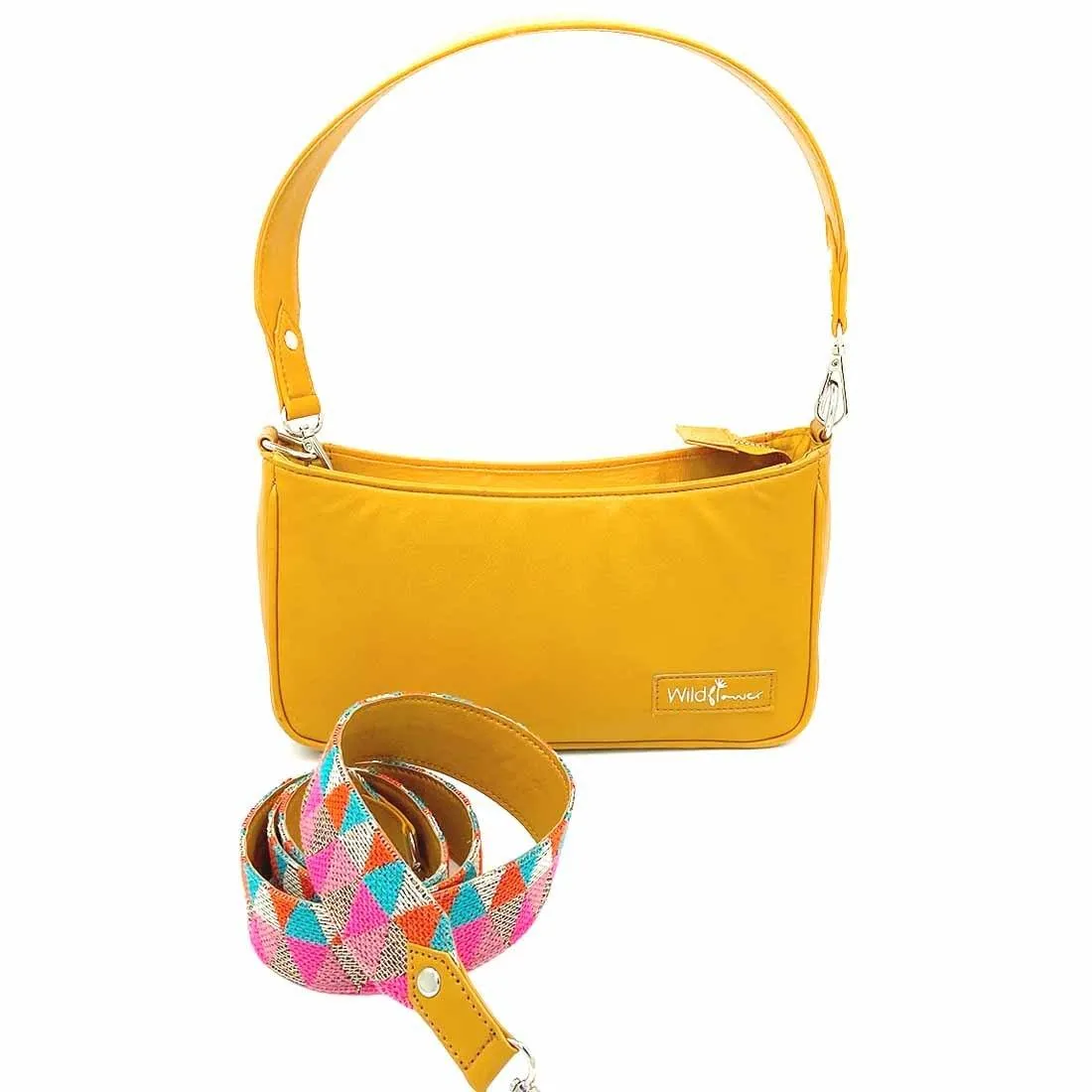 Wildflower Buttercup Baguette Sling Bag for Women
