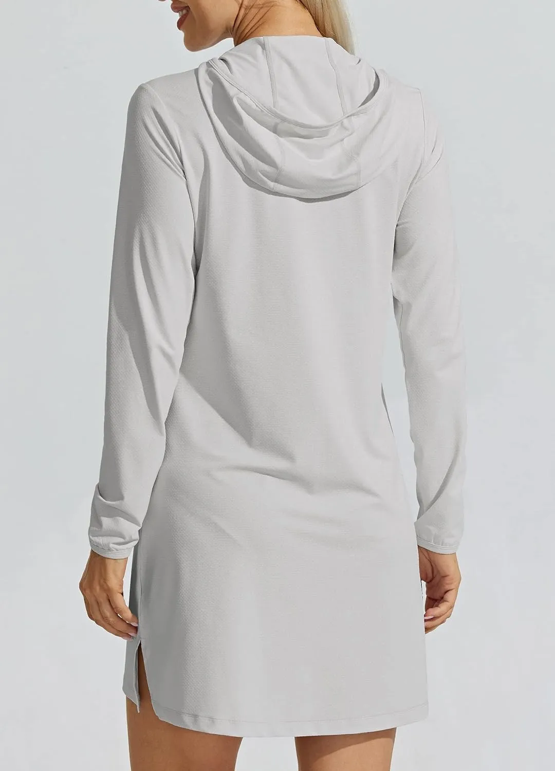 Willit UPF 50  Women's Swim Cover Up Sun Protection Beach Swimwear Bathing Suit Long Hoodie Jacket SPF